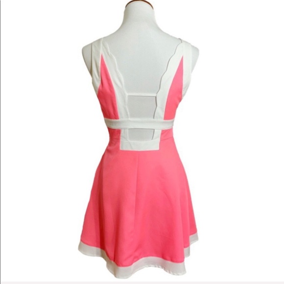 2/$20🌸NWT Tea & Cup Cutout Fit and Flare Dress - Picture 2 of 8